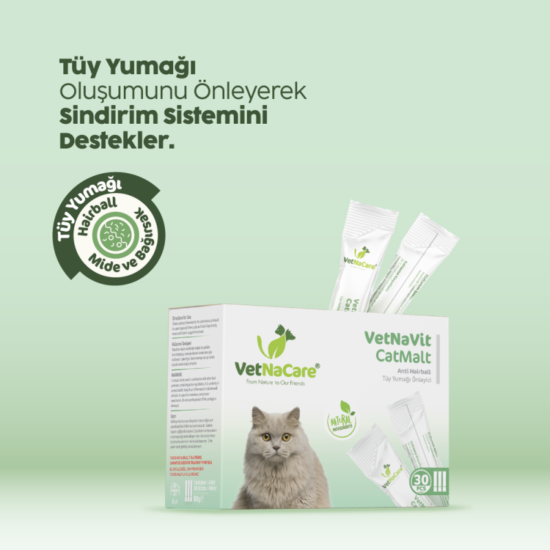 VetNaVit CatMalt Tüy Yumağı Önleyici Kedi Maltı
